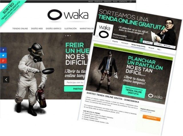 Sorteos Online - Campaña Tienda Online Gratis Waka 2014