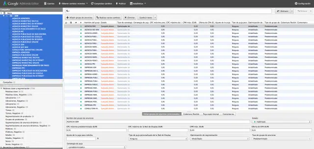 Editor de Google Adwords