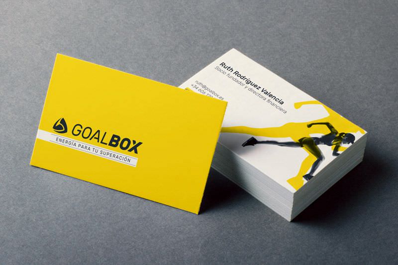 diseño de tarjetas de visita goalbox