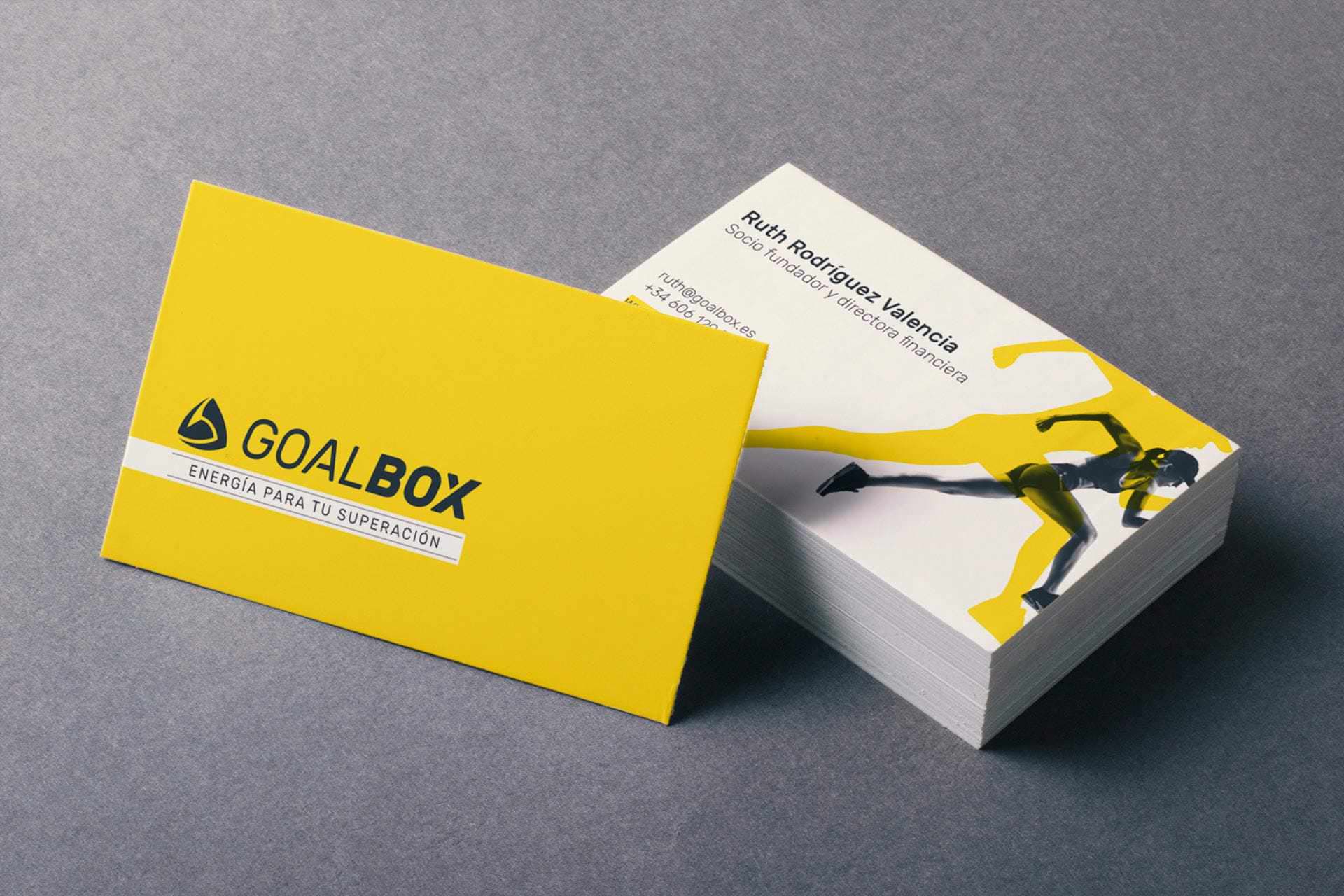 Diseño papelería corporativa Goalbox