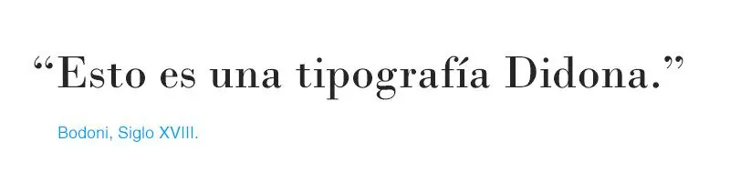 tipografías Clásicas Didonas - Bodoni