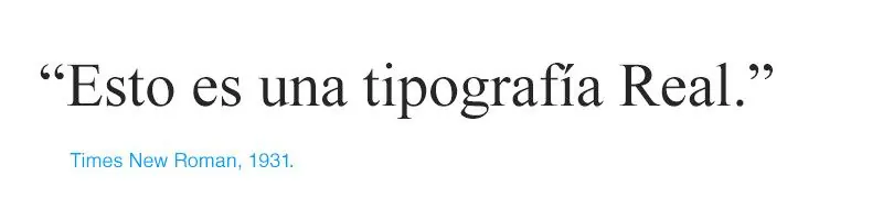 tipografías Clásicas Didonas - Times New Roman