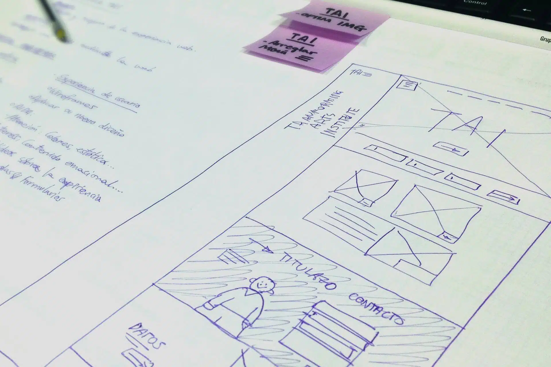 Wireframes LF proceso diseño web TAI Wireframes LF proceso diseño web TAI