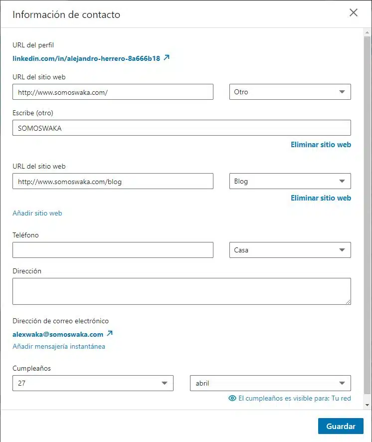 Pop Up Linkedin