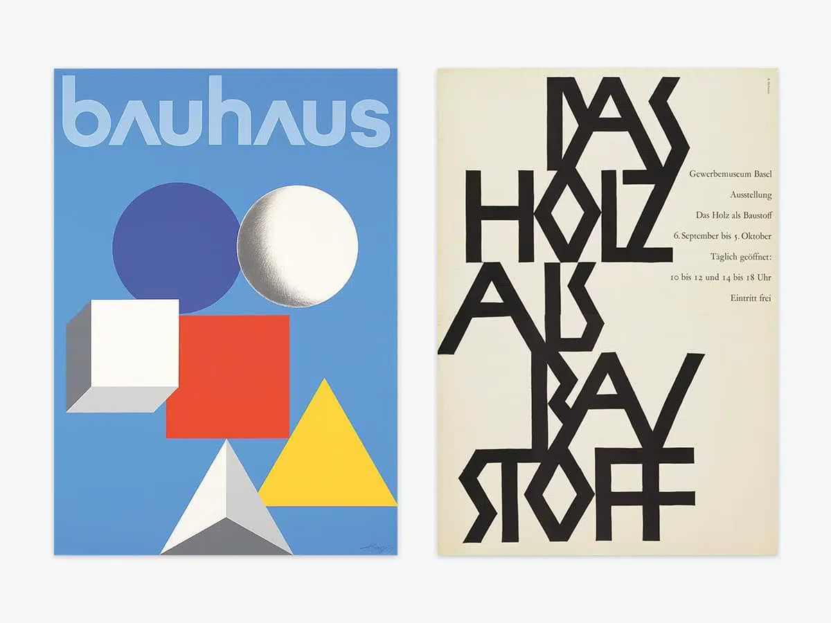 flat design bauhaus y Das Holz als Baustoff