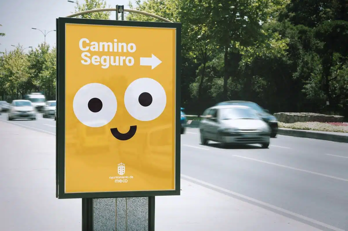 ejemplo flat design camino seguro ayuntamiento de mecho 3