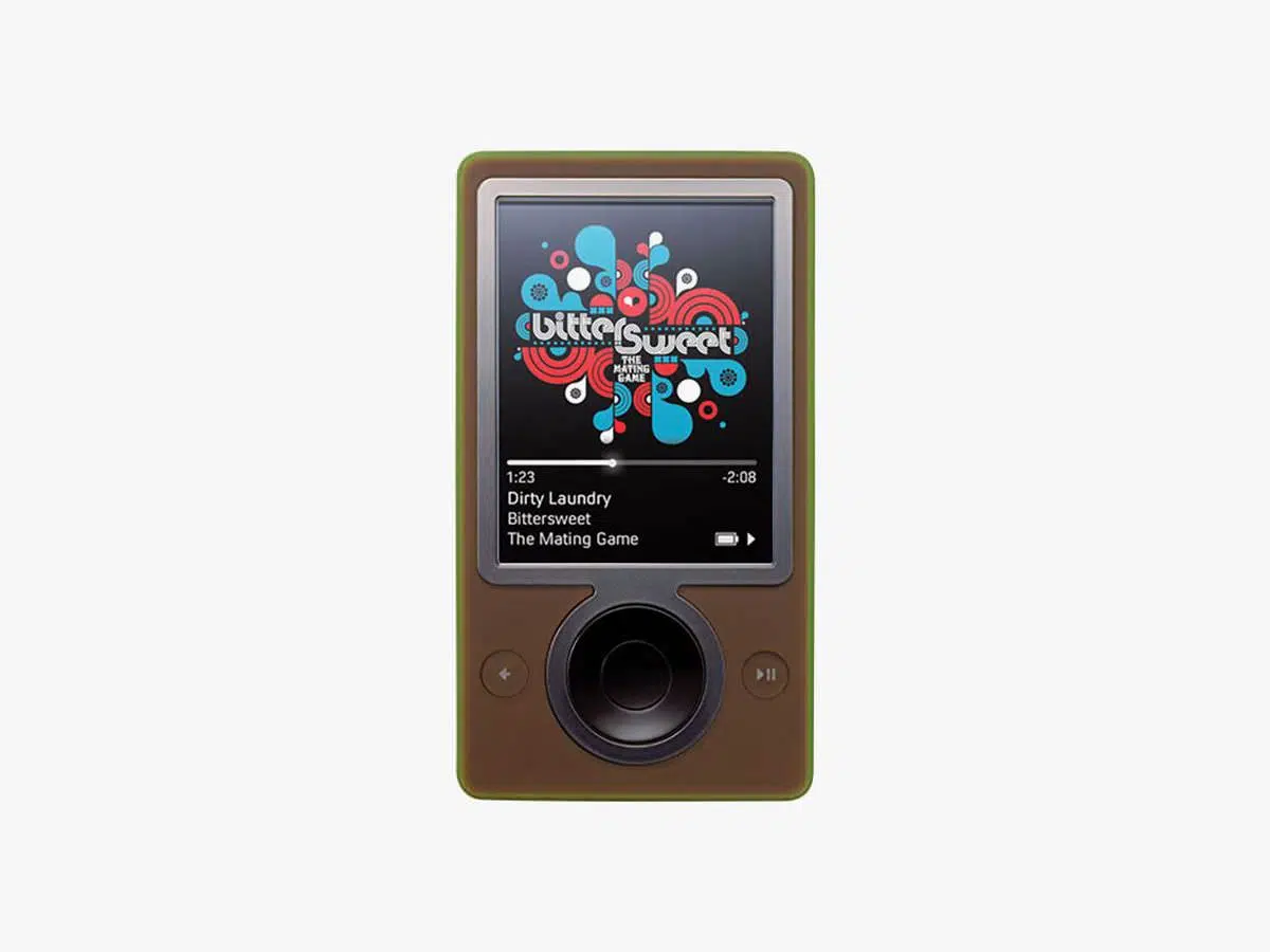 ejemplo diseño flat design zune