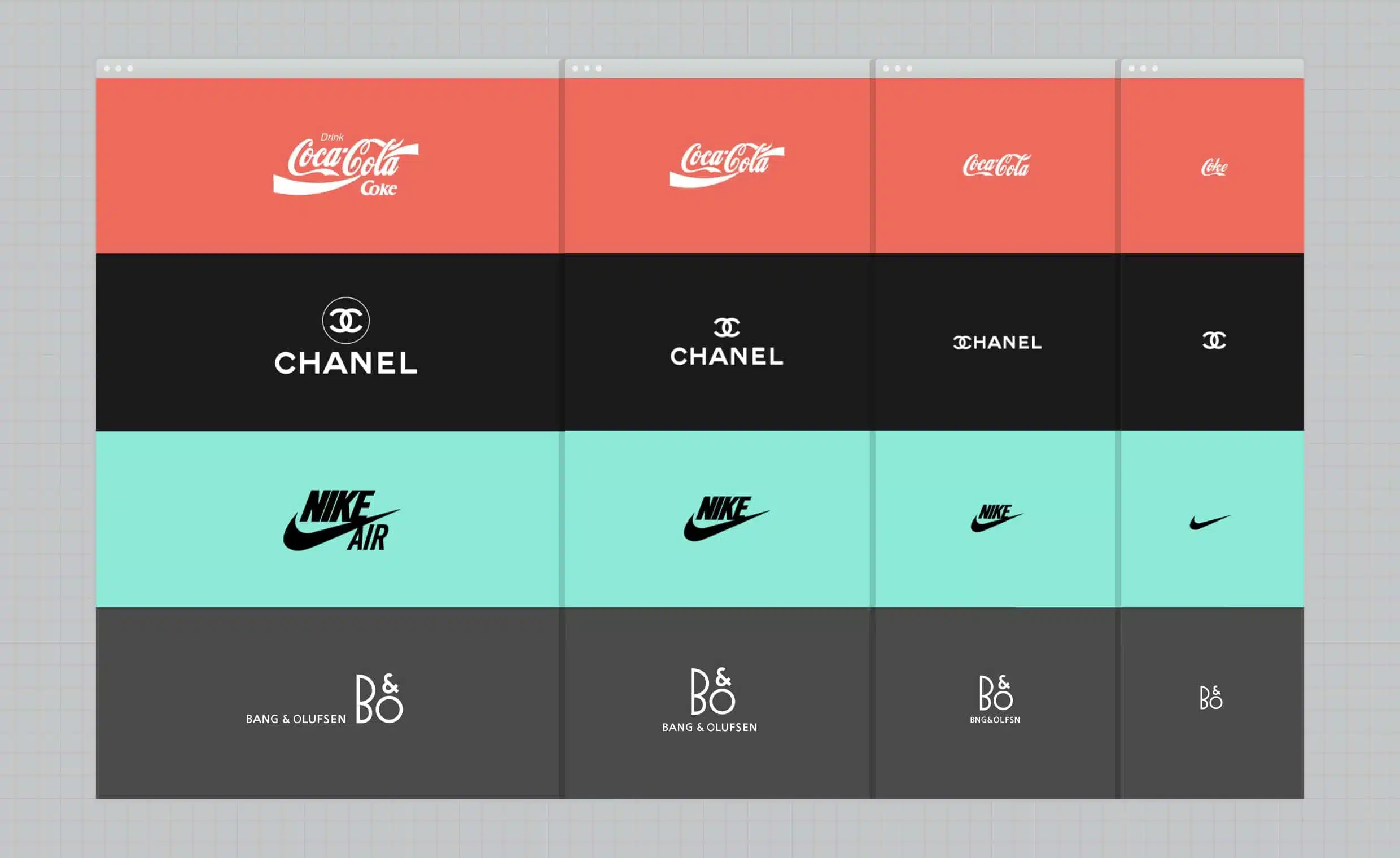ejemplo diseño responsive de logotipo