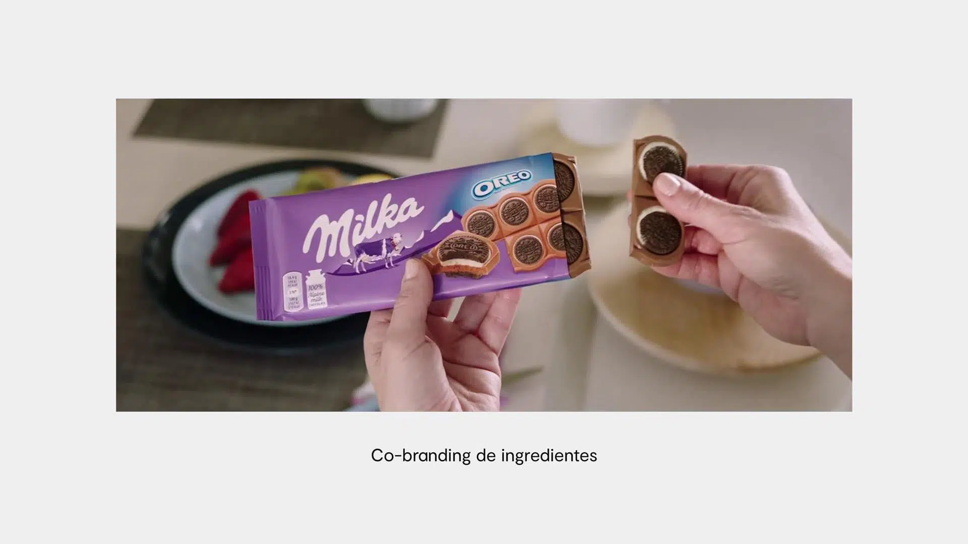 ejemplo cobranding Milka y Oreo