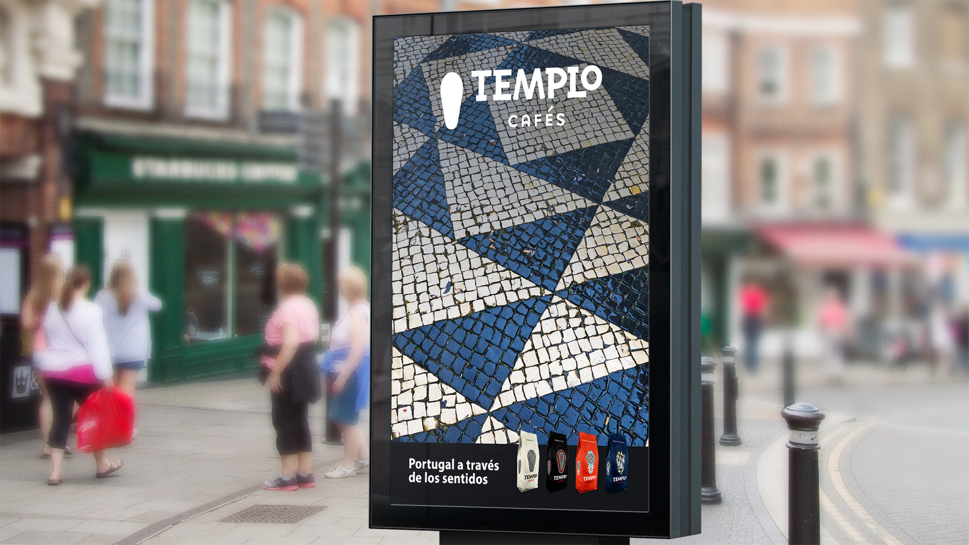 Diseño de producto, packaging y concepto creativo para Cafés Templo Portugal, 2020