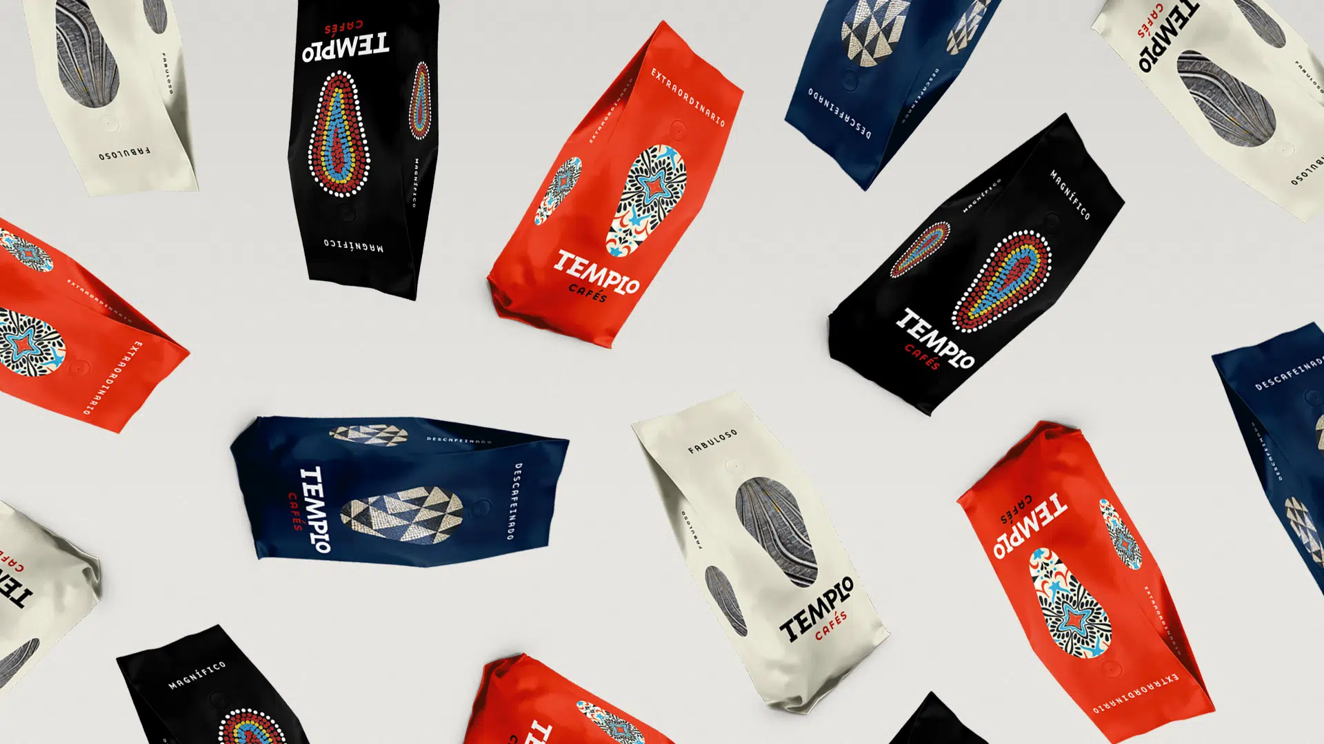 Diseño de producto, packaging y concepto creativo para Cafés Templo Portugal, 2020