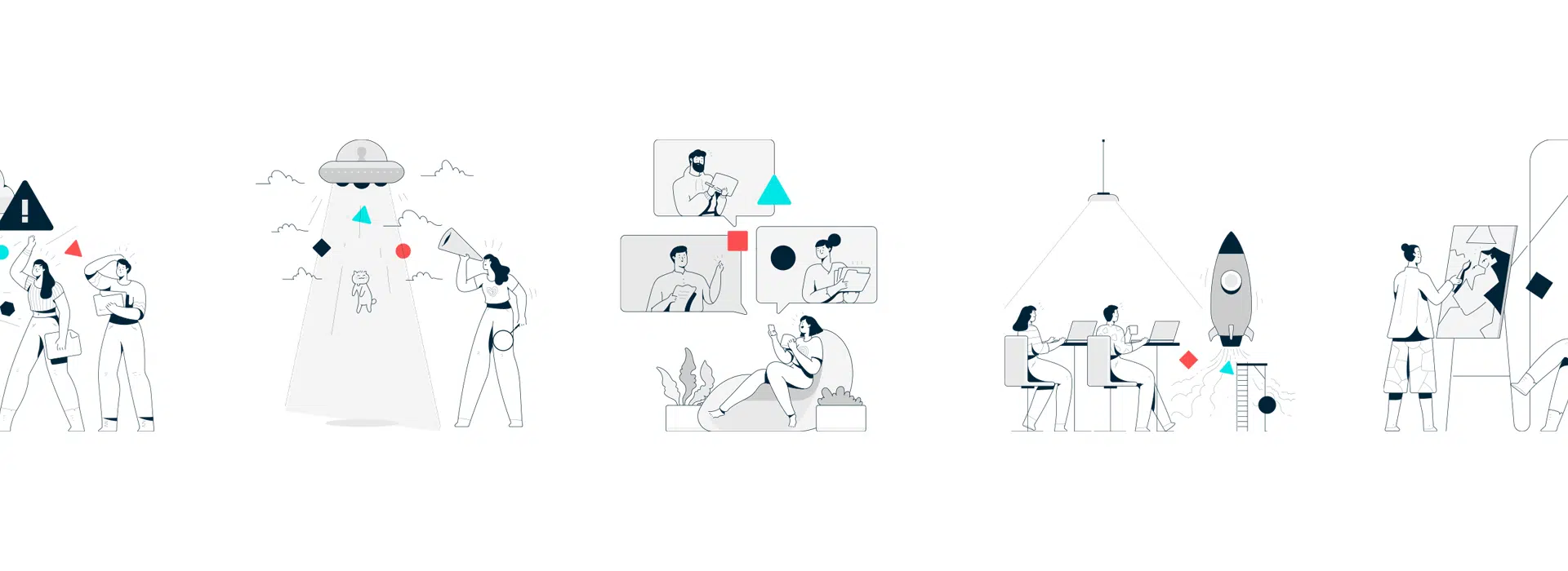 Diseño ilustraciones corporativas Vozitel Diseño ilustraciones corporativas Vozitel