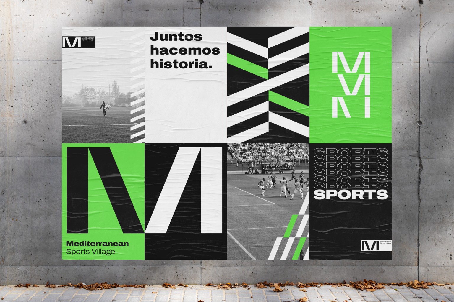 Diseño logotipo y cartelería Mediterranean Sport Village