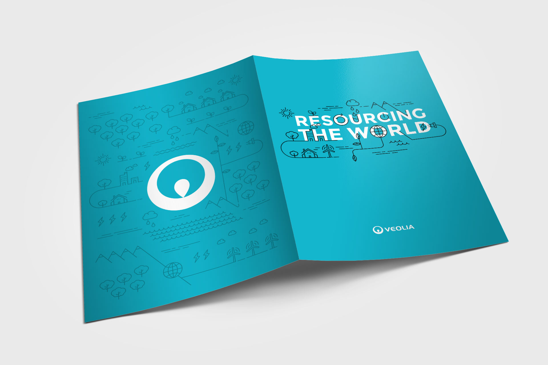 Diseño editorial para Veolia. Resourcing the World