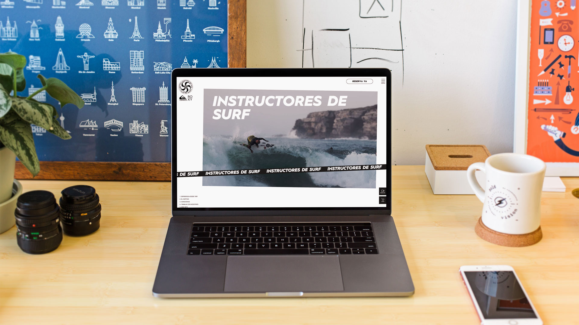Diseño web Escuela Cántabra de Surf