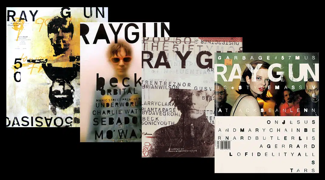 Carteles revista Ray Gun diseñados por David Carson