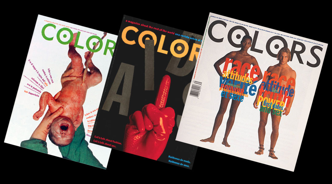 Portadas revita Colors diseñadas por Tibor Kalman