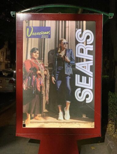 Publicidad de la cadena Sears, México. Estigmatización, cosificación y racismo