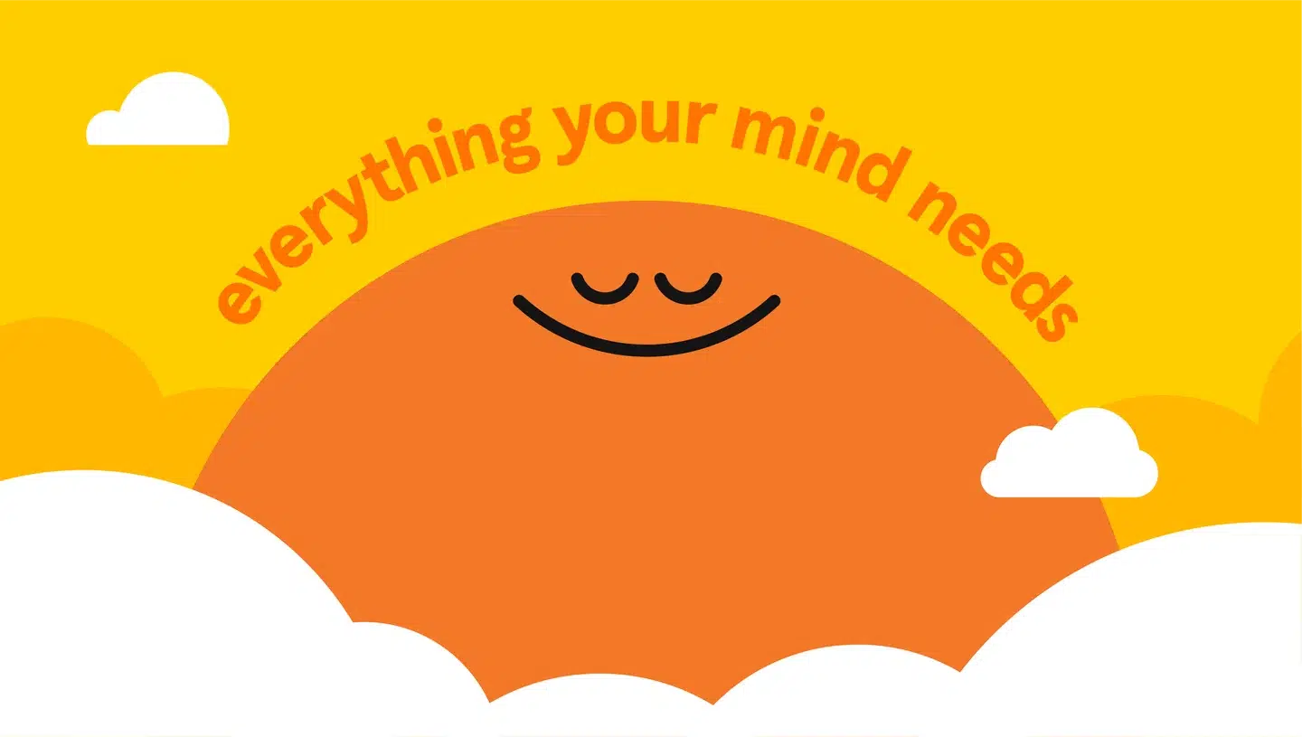 Identidad visual app de meditación Headspace