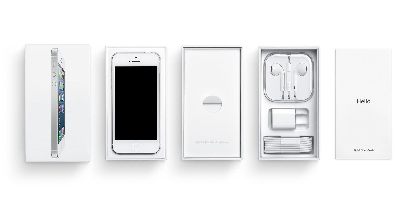 diseño experiencial unboxing iphone