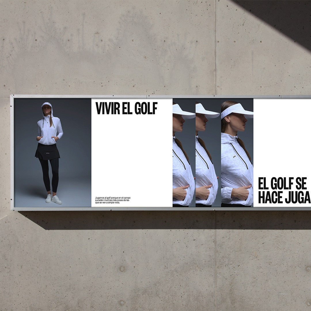 Diseño identidad marca moda golf BRK