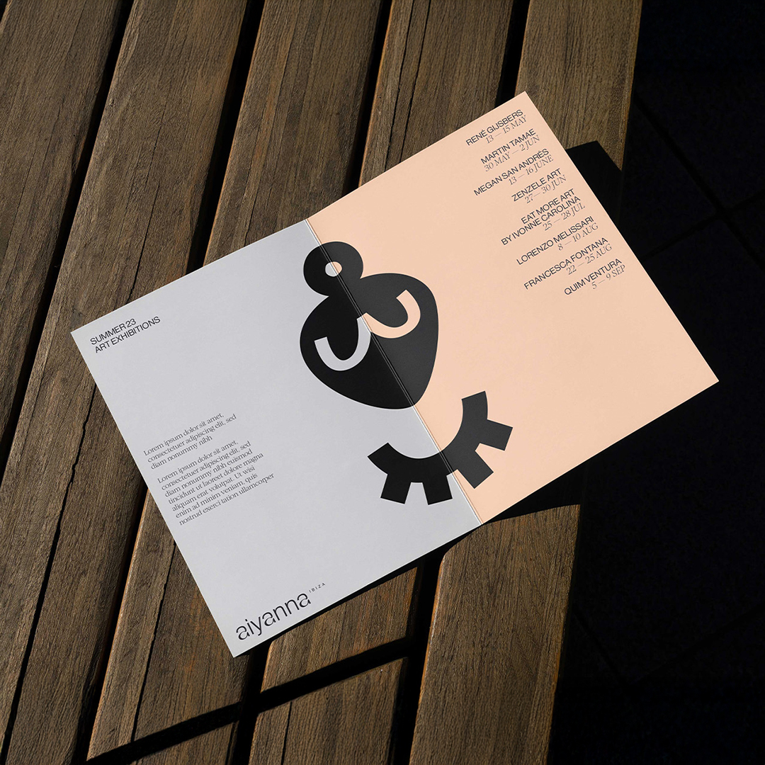 Diseño díptico programa de actuaciones Aiyanna